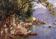John Douglas Woodward Villa Carlotta, Lake Como oil on canvas